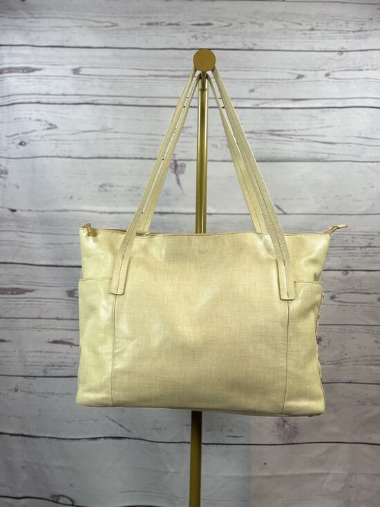 Hammitt Handbags - Hammitt Addie Large Tote Bag Semolina Cream Leather Zip Top Laptop Shoulder Bag